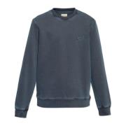 Sweatshirt med brodert logo