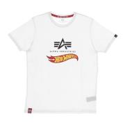 Hot Wheels Flag Tee Hvit Herre T-skjorte