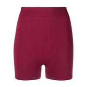 Fuchsia Shorts med høy midje