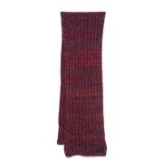 Chunky Ribbed Knit Multifarget Skjerf