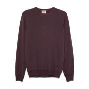 Bordeaux Vasket Crewneck Genser