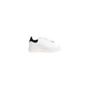 Hvite Skinn Casual Sneakers Kvinner