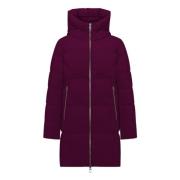 Bordeaux Parka med Fjærfylling