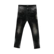 Svart Slim Fit Denim Jeans