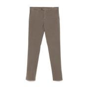 Taupe Brun Slim Fit Twill Bukser