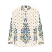 Paisley Print Knappet Skjorte