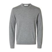 Merino Crew Neck Strikket Genser