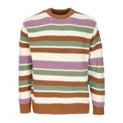 Stripete Crewneck Sweater Butterscotch Multi