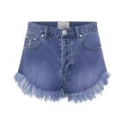 Slitte denimshorts