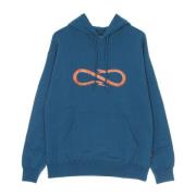 Petrol Logo Hoodie Langarmet Sweatshirt