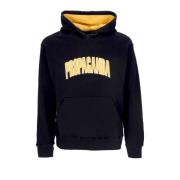 Svart College Hoodie Langarmet Sweatshirt