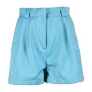 Stilige shorts med polyester og viskose