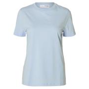 Essential O-Neck Tee - Cashmere Blue