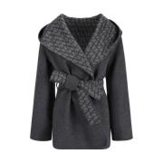 Iconographe Shawl Lapel Coat med hette