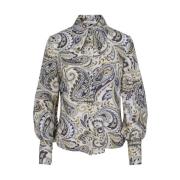 Paisley Bluse med Ballongermer