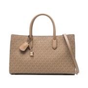 Beige Shopper Veske for Kvinner