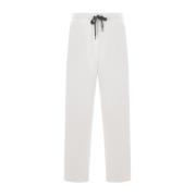 Beige Joggebukser Piquet Bomull