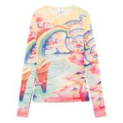 MultiColour Crewneck Langermet Skjorte