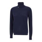 Navy Blue Turtleneck Sweater