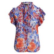 Multifarget Lauren By Ralph Lauren Multifarget Floral Ruffle Georgette...