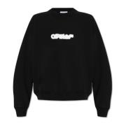 Sweatshirt med trykt logo