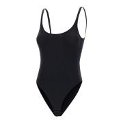 Svart Megan Bodysuit med Frontlogo