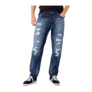 Tapered Bomull Jeans Samling