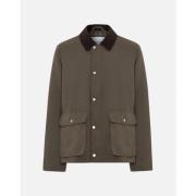 Field Jacket med Corduroy Krage