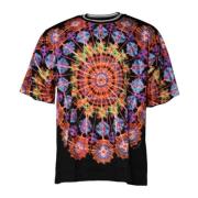 Kaleidoskop Print Crew Neck T-skjorte