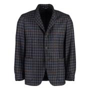 Blazer i kasjmirblanding med to knapper