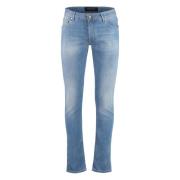 Slim Fit Jeans med Logoed Label