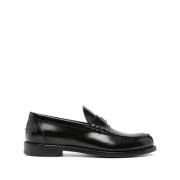 Svart Skinn Loafer med 4G Plaque