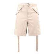 Bomull Bermuda Shorts med Cupro Fôr