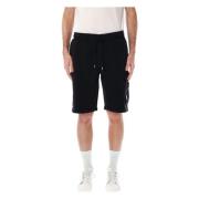 Diagonal Fleece Logo Shorts