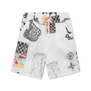 Bomull Poplin Lekefullt Trykk Shorts