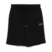 Svart og Gull Bermuda Shorts