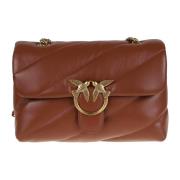 Quiltet Metallic Crossbody Veske