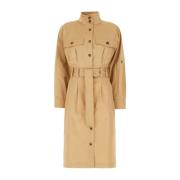 Stilig Bomull Trenchcoat