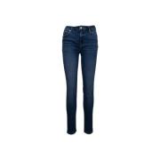 Skinny Glidelås Knapp Jeans