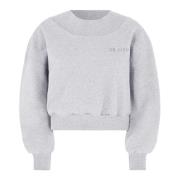 Grå Melange Logo Sweatshirt