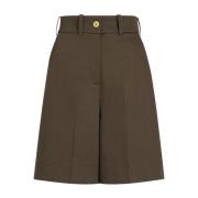 Grønn Gabardine Bermuda Shorts