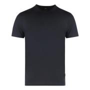 Slim Fit Bomull Crew-Neck T-skjorte