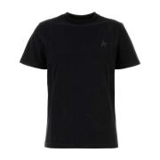 Star svart crew-neck T-skjorte