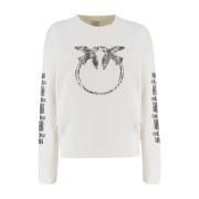 Sweatshirt med Love Birds broderi