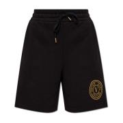 Shorts med brodert logo