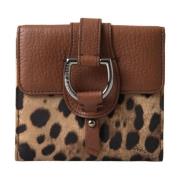 Leopardmønster Bifold Kortholder Lommebok