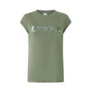 Bomull Jersey T-skjorte med Lover Print