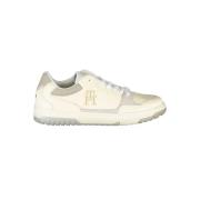 Beige Sports Sneakers med Unik Broderi