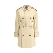 Sjekk Krage Trench Coat Modell 80455641