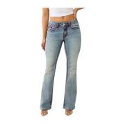 Blå Becca Bootcut Flap Jeans